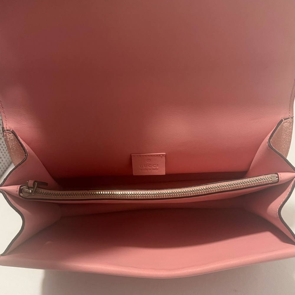 Gucci Dionysus Pink Suede Crystal Studded Chain Shoulder Bag - Picture 5 of 8